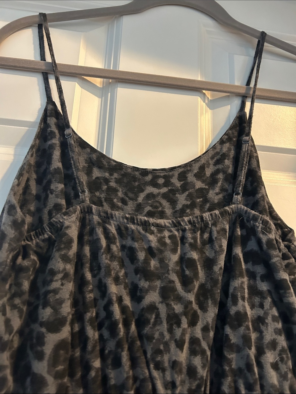 Old Navy Black Leopard Print Midi Slip Dress - Picture 4 of 4